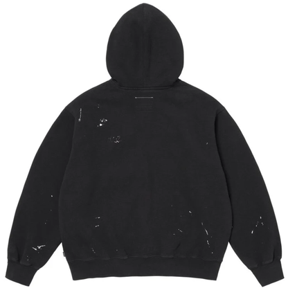 Supreme MM6 Maison Margiela Box Logo Zip Up Hooded Sweatshirt Black