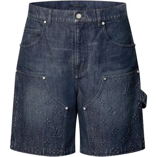 Louis Vuitton Denim Carpenter Shorts Washed Blue