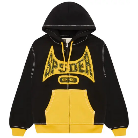 Sp5der T&F Zip Hoodie Black
