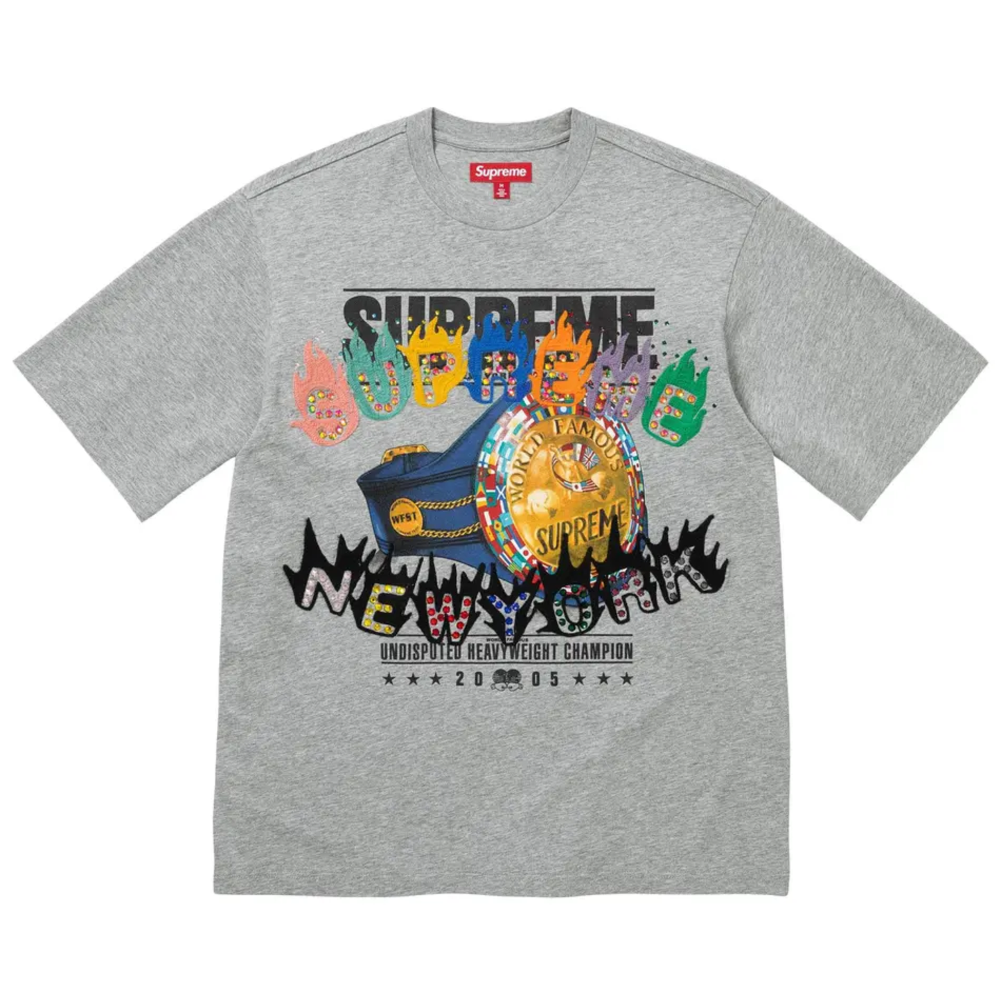 Supreme Undisputed Tee Heather Grey