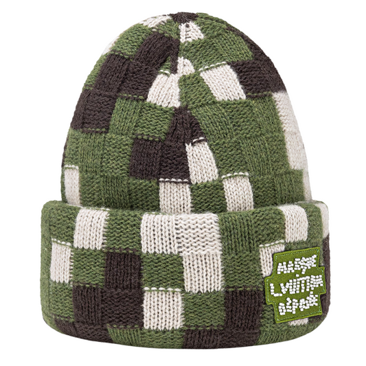 Louis Vuitton Damoflage Beanie Green Damoflage Damier