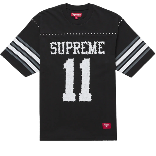 Supreme Studded S/S Football Top Black