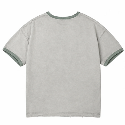 Vale Forever Camp Ringer Tee Green