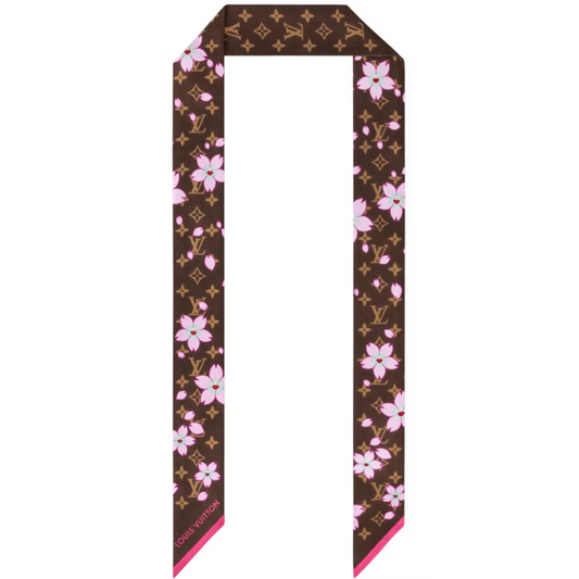 Louis Vuitton x Takashi Murakami Monogram Cherry Blossom Bandeau Sakura Brown