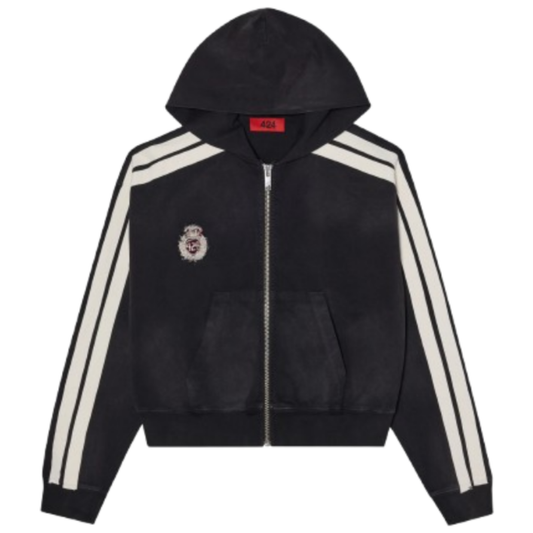 424 Crest Hoodie Black