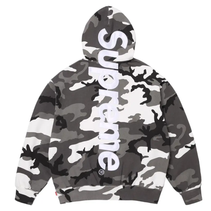 Supreme Satin Appliqué Sweatsuit Snow Camo