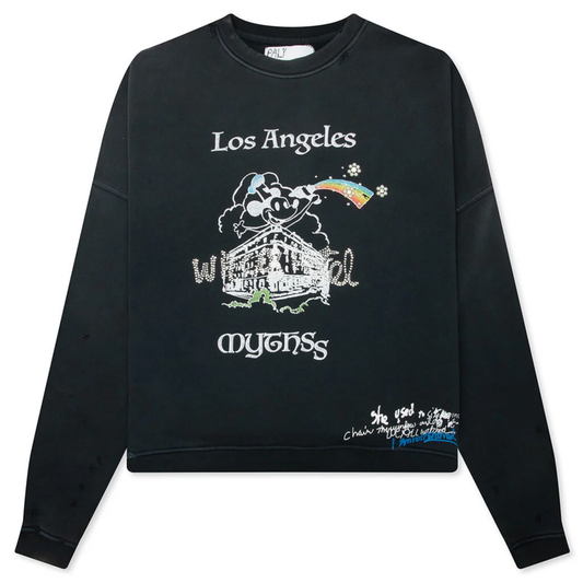 Paly Hollywood Mythss Crewneck Vintage Black