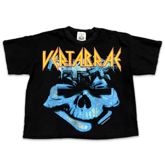 Vertabrae Cobalt Cranium Tee Black