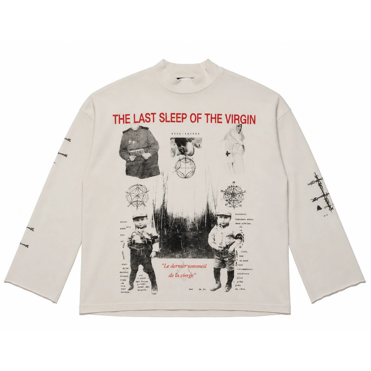 Enfants Riches Deprimes Last Sleep (Of The Virgin) Mock Neck Long Sleeve Tee