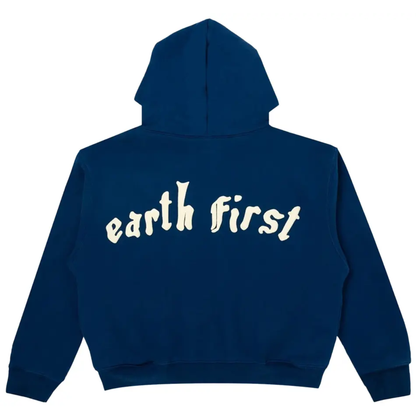 Cactus Plant Flea Market Earth First Zip Hoodie Navy